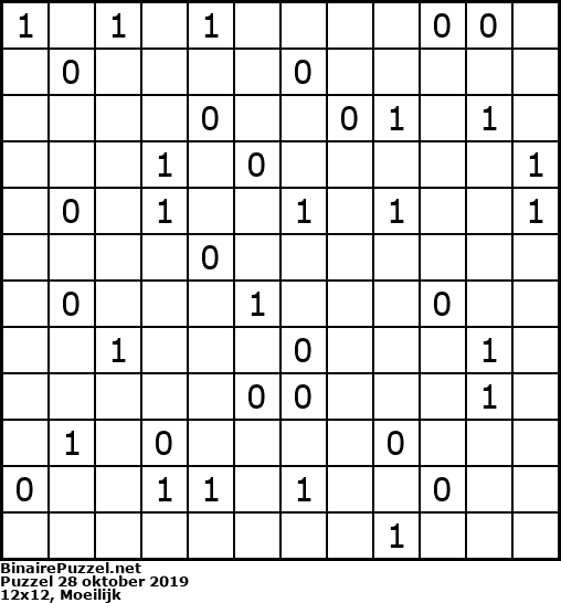 Binaire Puzzel