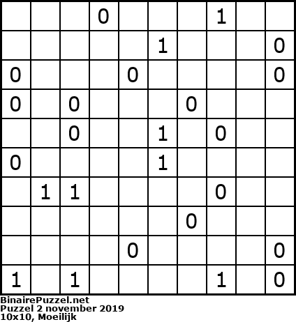 Binaire Puzzel
