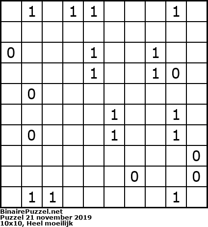 Binaire Puzzel