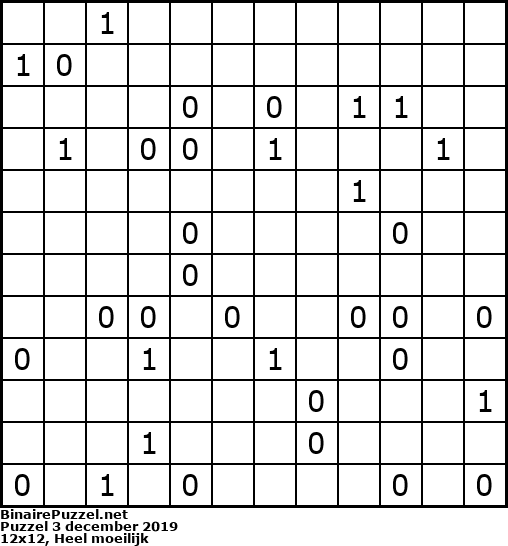 Binaire Puzzel