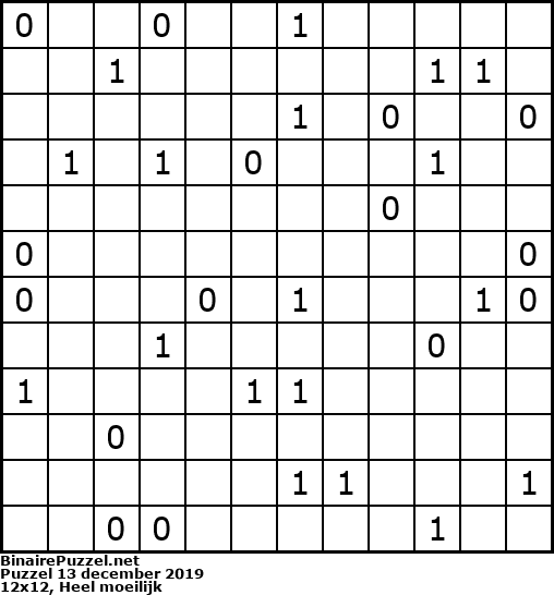 Binaire Puzzel