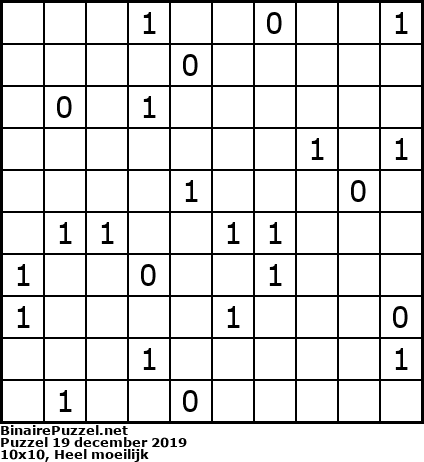 Binaire Puzzel