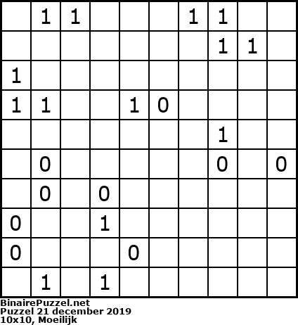 Binaire Puzzel