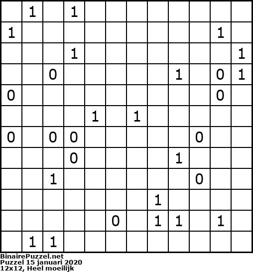 Binaire Puzzel