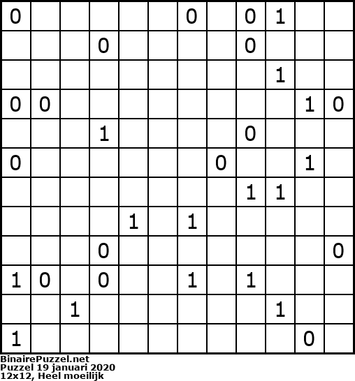 Binaire Puzzel