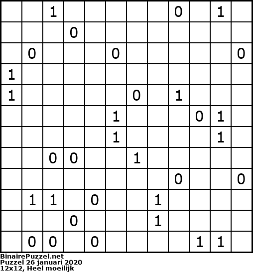 Binaire Puzzel