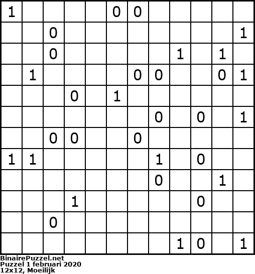 Binaire Puzzel