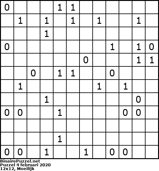 Binaire Puzzel