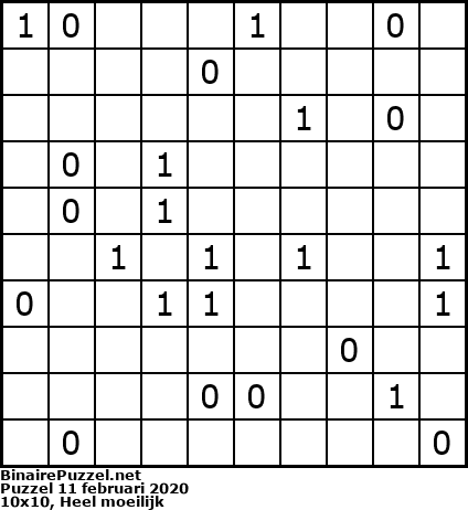Binaire Puzzel