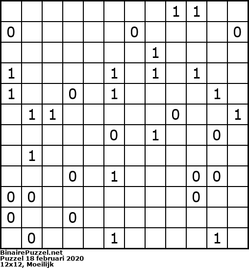 Binaire Puzzel