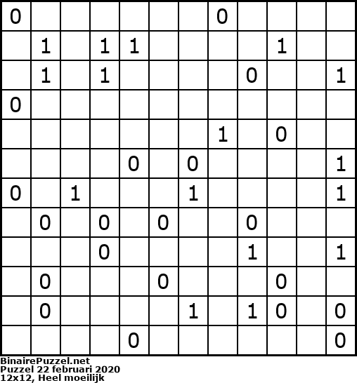 Binaire Puzzel