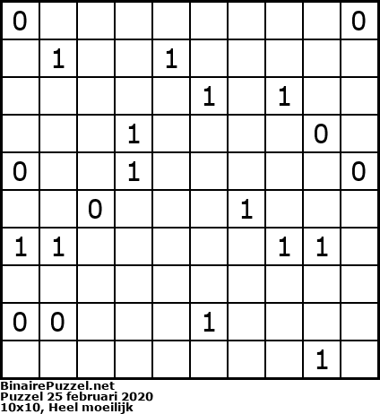 Binaire Puzzel