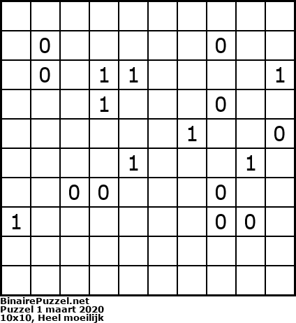 Binaire Puzzel