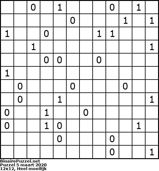 Binaire Puzzel