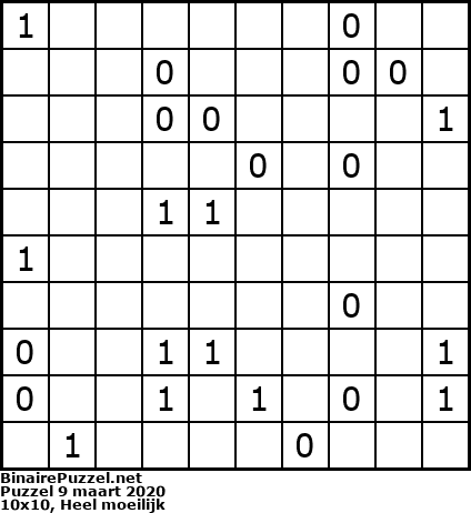 Binaire Puzzel