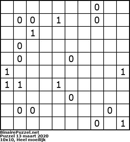 Binaire Puzzel