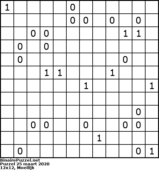 Binaire Puzzel