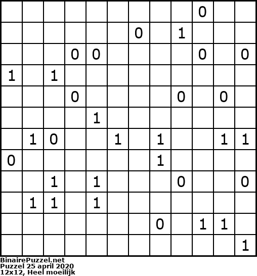Binaire Puzzel