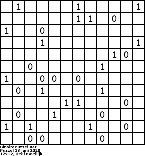 Binaire Puzzel