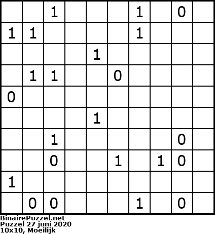 Binaire Puzzel
