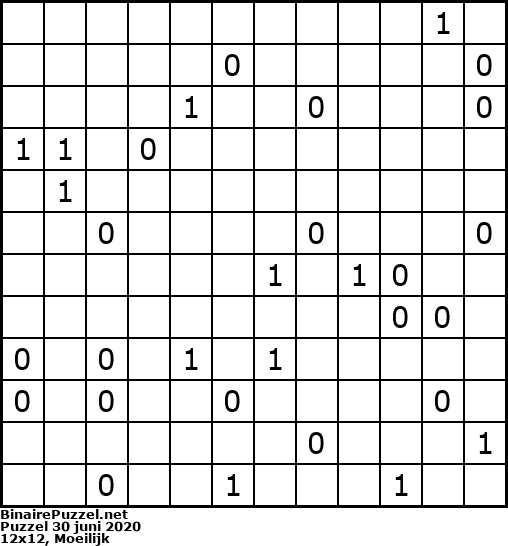 Binaire Puzzel