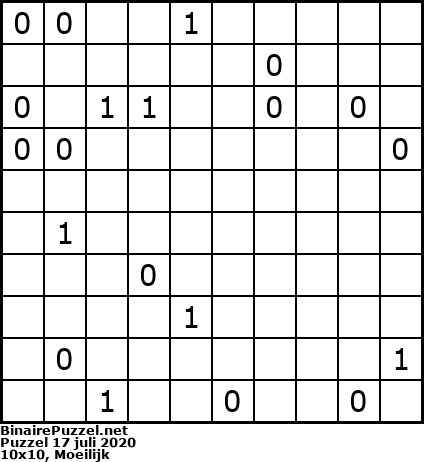 Binaire Puzzel