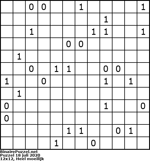 Binaire Puzzel