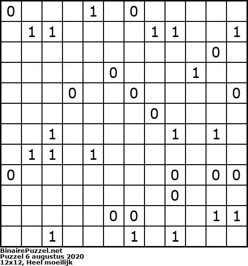 Binaire Puzzel