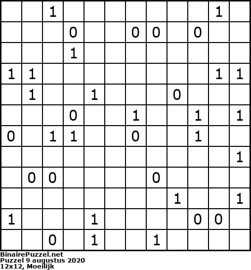 Binaire Puzzel