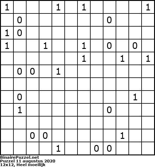 Binaire Puzzel
