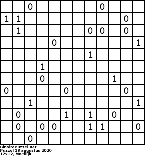 Binaire Puzzel