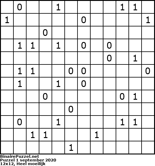 Binaire Puzzel
