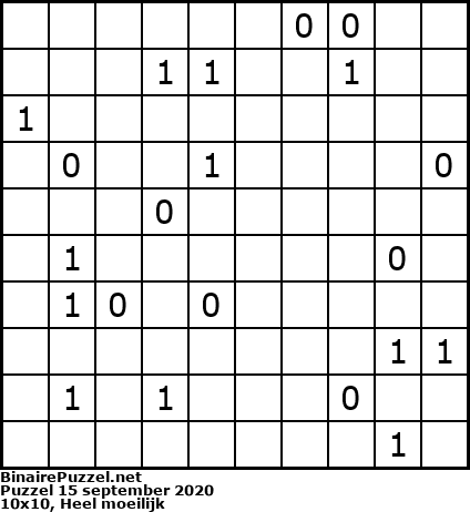 Binaire Puzzel