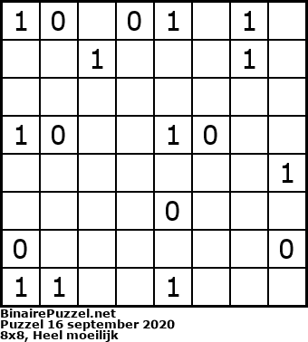 Binaire Puzzel