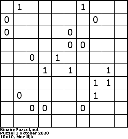 Binaire Puzzel