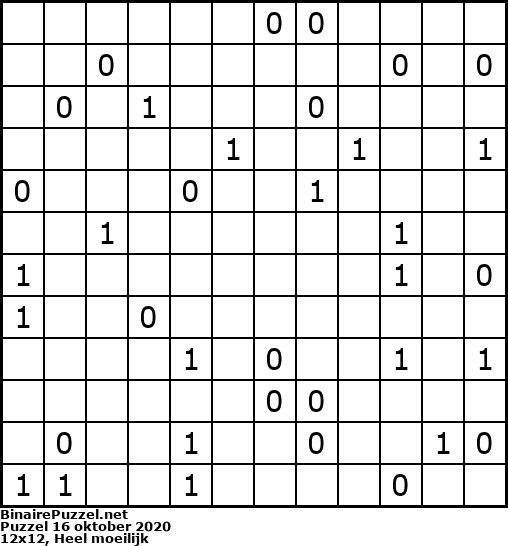 Binaire Puzzel