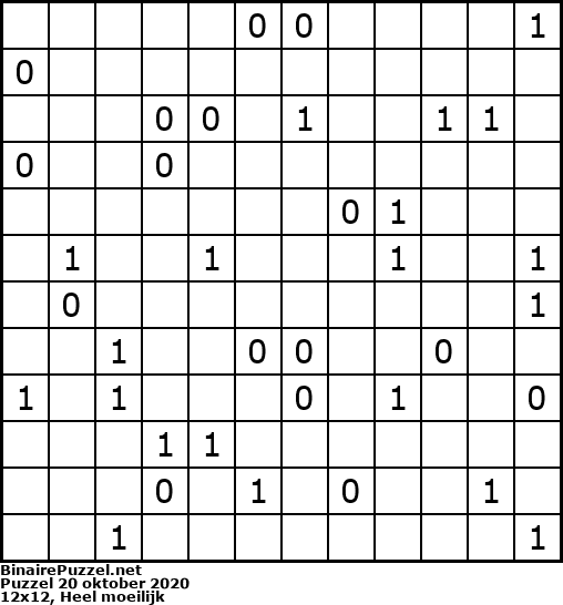 Binaire Puzzel