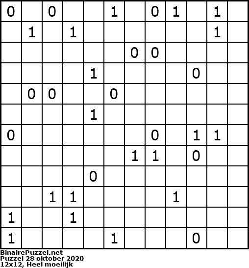 Binaire Puzzel