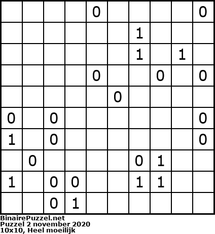 Binaire Puzzel
