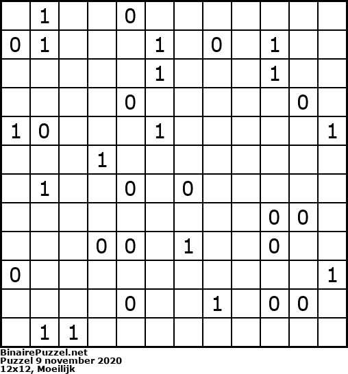 Binaire Puzzel