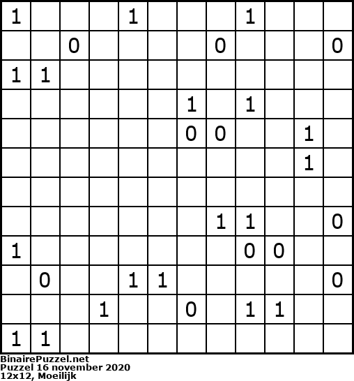 Binaire Puzzel