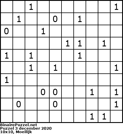 Binaire Puzzel