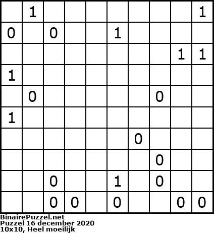 Binaire Puzzel