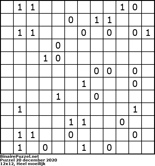 Binaire Puzzel