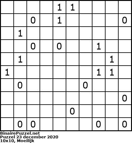 Binaire Puzzel