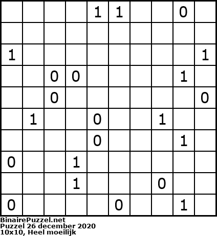 Binaire Puzzel