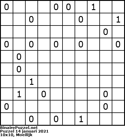 Binaire Puzzel