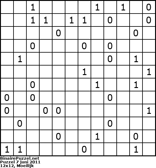 Binaire Puzzel
