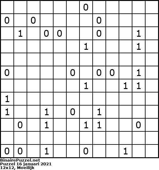 Binaire Puzzel