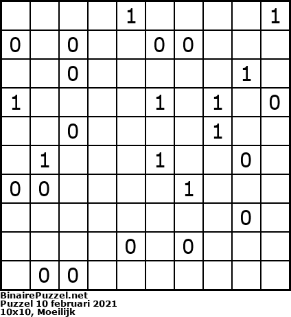 Binaire Puzzel